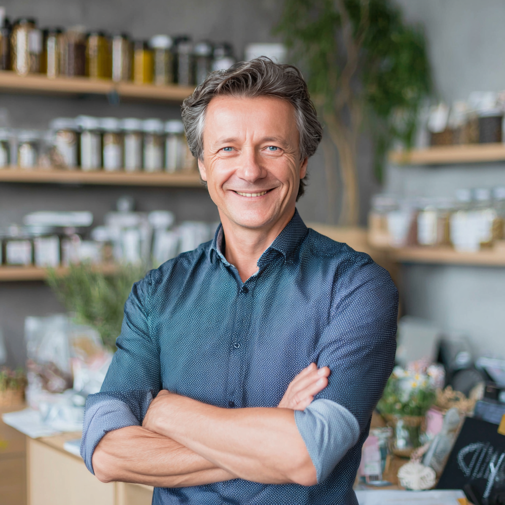 Жінка європейської зовнішності віком 30-40 років готує здорову їжу з свіжими овочами та зеленню, усміхається, сучасна кухня, природне освітлення, реалістичний стиль